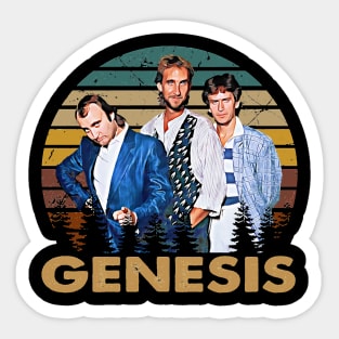 Iconic Sonic Canvas Genesis Bands Journey Across Time And Genres Sticker